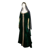 TV House of the Dragon Alicent Hightower Women Green Dress With Veil Cosplay Costume