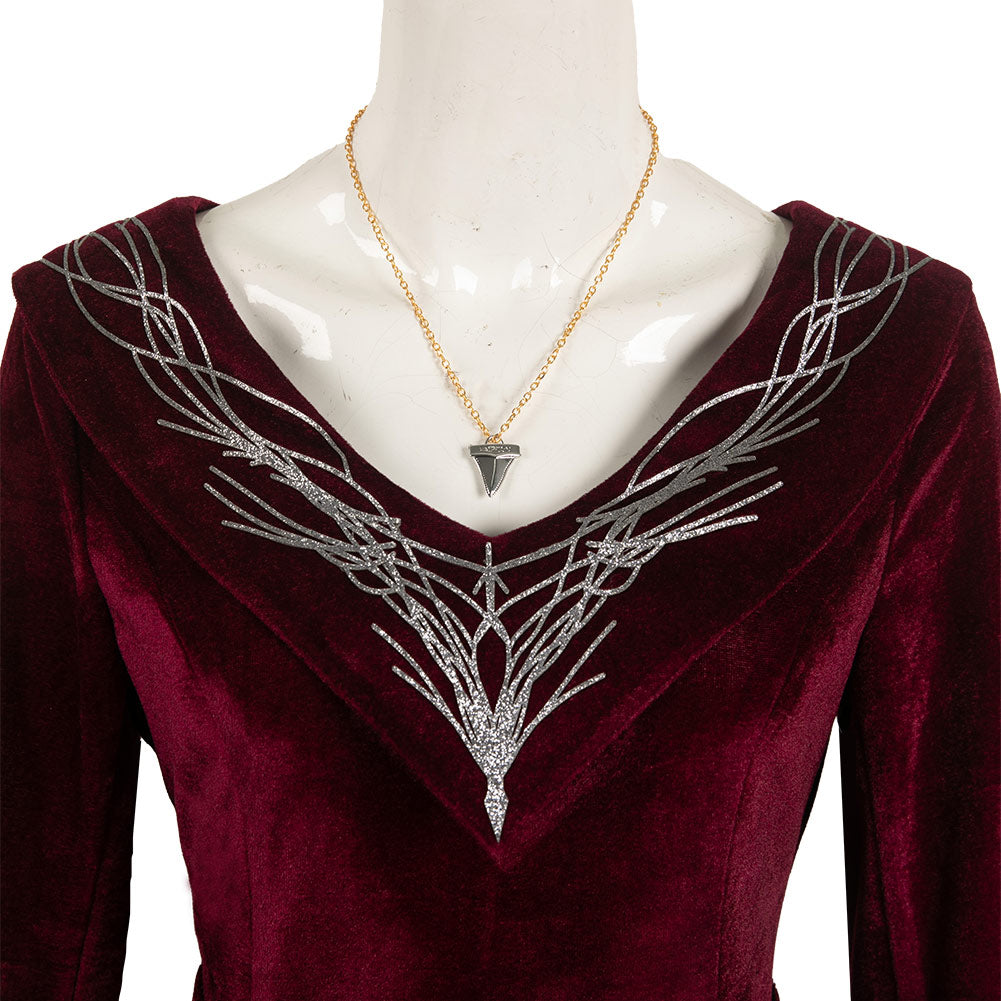 rhaenyra red dress Ready to shipMedieval Fire Kingdom Halloween Rhaenyra Targaryen Cosplay Costume BST0099, Made to Order / S