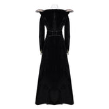 TV House of the Dragon Rhaenys Targaryen Women Black Dress Cosplay Costume Outfits Halloween Carnival Suit