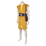 TV Jedi Master Kelnacca Yellow Outfit Cosplay Costume Outfits Halloween Carnival Suit