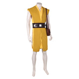 TV Jedi Master Kelnacca Yellow Outfit Cosplay Costume Outfits Halloween Carnival Suit