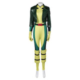 TV Rogue Women Green Jumpsuit Cosplay Costume Outfits Halloween Carnival Suit