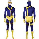 TV Scott Summers Blue Jumpsuit Cosplay Costume Outfits Halloween Carnival Suit