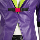 TV Suicide Squad Isekai 2024 Joker Purple Leather Outfit Cosplay Costume Outfits Halloween Carnival Suit