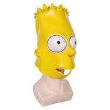 TV The Simpsons Bart Simpson Mask Helmet Cosplay Accessories Halloween Party Costume Props
