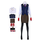 Valorant Chamber Gender-swapped Women Blue Outfit Cosplay Costume Outfit Halloween Carnival Suit