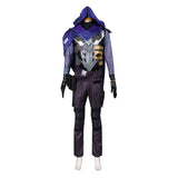 Valorant Omen Purple Top Pants Full Set Cosplay Costume Outfits Halloween Carnival Suit