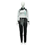 VALORANT Sage Women White Crop Top Cosplay Costume Outfit Halloween Carnival Suit