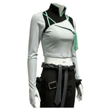 VALORANT Sage Women White Crop Top Cosplay Costume Outfit Halloween Carnival Suit