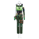 Valorant Skye Women Green Outfit Cosplay Costume Outfits Halloween Carnival Suit