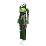 Valorant Skye Women Green Outfit Cosplay Costume Outfits Halloween Carnival Suit