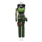 Valorant Skye Women Green Outfit Cosplay Costume Outfits Halloween Carnival Suit