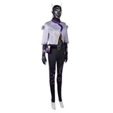 Valorant Vyse Women Black Outfit Cosplay Costume Outfits Halloween Carnival Suit