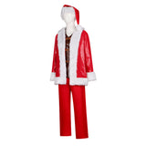 Violent Night Nick Red Santa Claus Suit Cosplay Costume Outfit Halloween Carnival Suit
