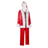 Violent Night Nick Red Santa Claus Suit Cosplay Costume Outfit Halloween Carnival Suit