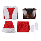 Violent Night Nick Red Santa Claus Suit Cosplay Costume Outfit Halloween Carnival Suit
