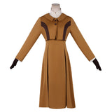 Violet Evergarden Women Brown School Uniform Dress Cosplay Costume Outfit Halloween Carnival Suit
