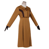 Violet Evergarden Women Brown School Uniform Dress Cosplay Costume Outfit Halloween Carnival Suit