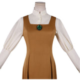 Violet Evergarden Women Brown School Uniform Dress Cosplay Costume Outfit Halloween Carnival Suit