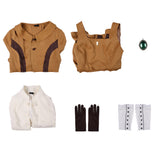 Violet Evergarden Women Brown School Uniform Dress Cosplay Costume Outfit Halloween Carnival Suit