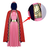 Vivi Women Pink Outfit Cosplay Costume Outfit Halloween Carnival Suit