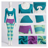 W.I.T.C.H Irma Lair Women Green Outfit Cosplay Costume Outfit Halloween Carnival Suit