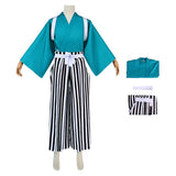 Wano Country Arc Usopp Blue Kimono Outfit Cosplay Costume Outfit Halloween Carnival Suit