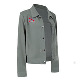 Ward Women Gray Coat Cosplay Costume Outfit Halloween Carnival Suit