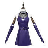 Welcome to Demon School Iruma-kun Iruma Women Purple Dress Cosplay Costume Outfit Halloween Carnival Suit