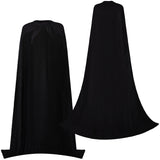 Wicked 2024 Elphaba Women Black Cloak Cosplay Costume Outfits Halloween Carnival Suit