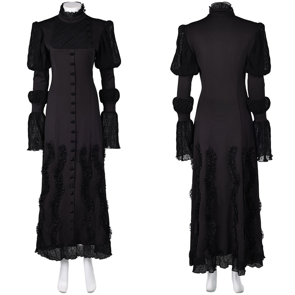 Wicked 2024 Elphaba Women Black Dress Cosplay Costume Outfits Hallowee TrendsinCosplay Wicked 2024 Elphaba Women Black Dress Cosplay Costume Outfits Hallowee TrendsinCosplay