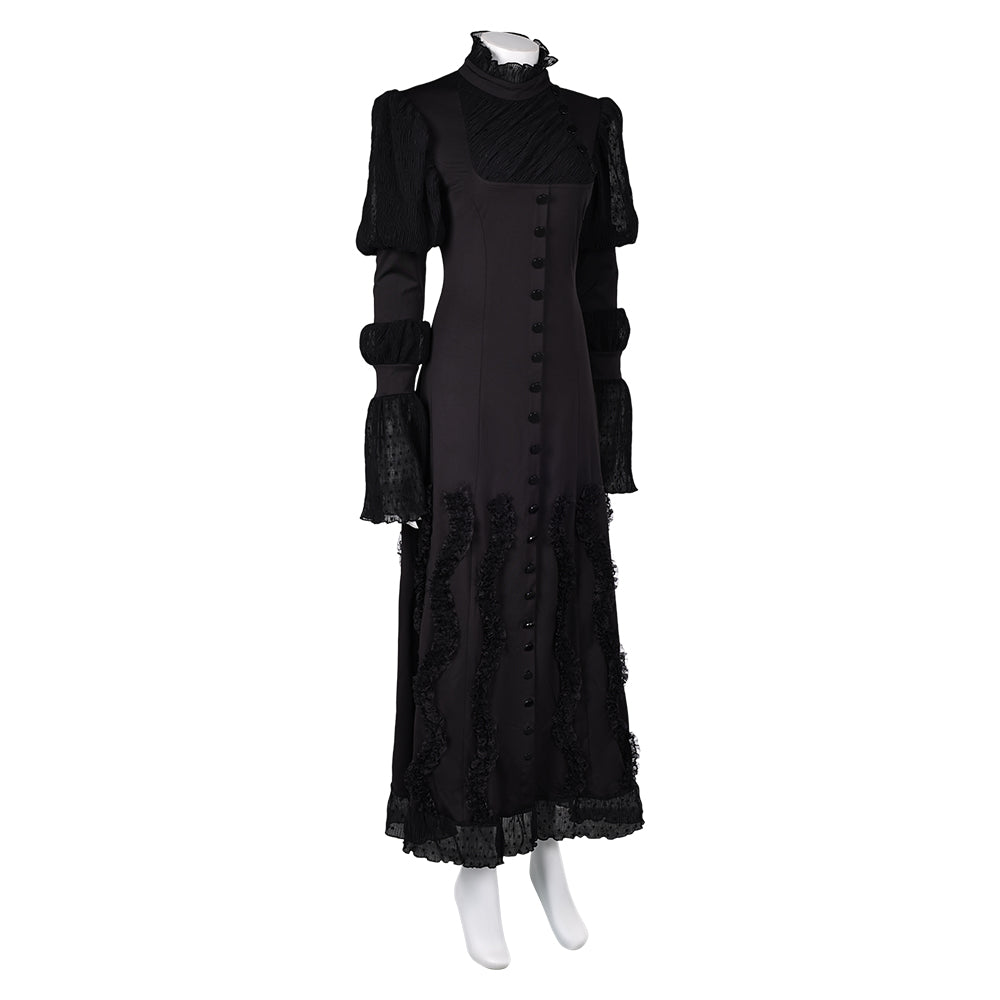Wicked 2024 Elphaba Women Black Dress Cosplay Costume Outfits Hallowee TrendsinCosplay Wicked 2024 Elphaba Women Black Dress Cosplay Costume Outfits Hallowee TrendsinCosplay