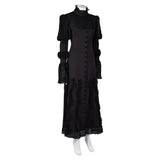 Wicked 2024 Elphaba Women Black Dress Cosplay Costume Outfits Halloween Carnival Suit