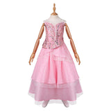 Wicked 2024 Glinda Kids Children Pink Dress Cosplay Costume Outfits Halloween Carnival Suit