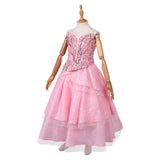 Wicked 2024 Glinda Kids Children Pink Dress Cosplay Costume Outfits Halloween Carnival Suit