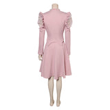 Wicked 2024 Glinda Women Pink Dress Cosplay Costume Outfits Halloween Carnival Suit