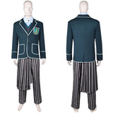 Wicked 2024 Pfannee Unisex Green Uniform Outfit Cosplay Costume Outfits Halloween Carnival Suit