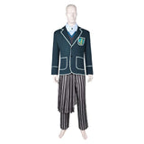 Wicked 2024 Pfannee Unisex Green Uniform Outfit Cosplay Costume Outfits Halloween Carnival Suit