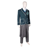 Wicked 2024 Pfannee Unisex Green Uniform Outfit Cosplay Costume Outfits Halloween Carnival Suit