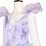 Wicked Glinda Light Purple Sleeveless Outfit Cosplay Costume Outfits Halloween Carnival Suit