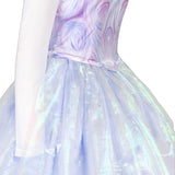 Wicked Glinda Light Purple Sleeveless Outfit Cosplay Costume Outfits Halloween Carnival Suit