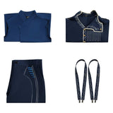 Wicked Prince Fiyero Blue Suit Cosplay Costume Outfits Halloween Carnival Suit