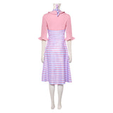 Wicked: For Good Glinda Pink Retro Dress Outfit Cosplay Costume Outfits Halloween Carnival Suit