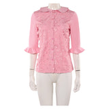 Wicked: For Good Glinda Pink Retro Dress Outfit Cosplay Costume Outfits Halloween Carnival Suit