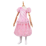 Wicked: The Good Glinda Kids Pink Tulle Dress Cosplay Costume Outfits Halloween Carnival Suit