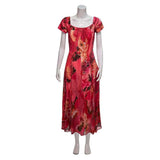 Widow‘s Bay Patricia Women Red Dress Cosplay Costume Outfit Halloween Carnival Suit