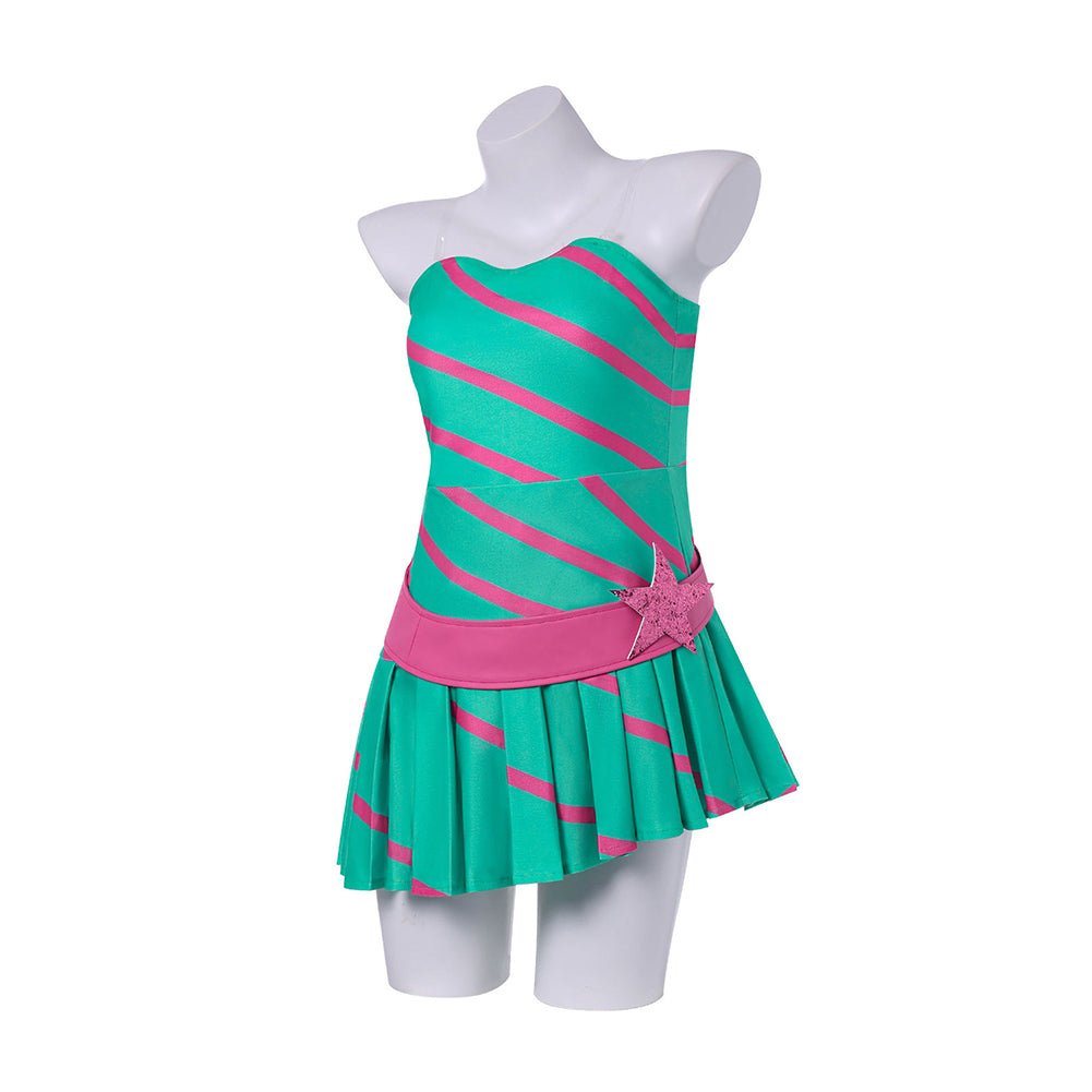 Winx Club Stella Green Dress Cosplay Costume Outfits Halloween Carniva TrendsinCosplay Winx Club Stella Green Dress Cosplay Costume Outfits Halloween Carniva TrendsinCosplay