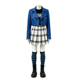 Wizards Beyond Waverly Place Billie Women Blue School Uniform Cosplay Costume Outfit Halloween Carnival Suit