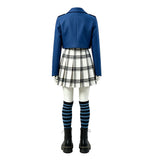 Wizards Beyond Waverly Place Billie Women Blue School Uniform Cosplay Costume Outfit Halloween Carnival Suit