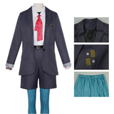 Women Gray School Uniform Cosplay Costume Outfit Halloween Carnival Suit